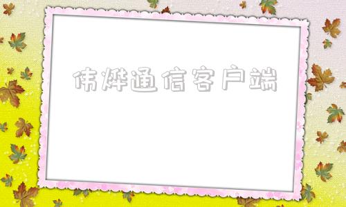 伟烨通信客户端湖南华烨智能通信技术股份有限公司官网